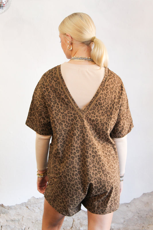 The Dolly Leopard Romper