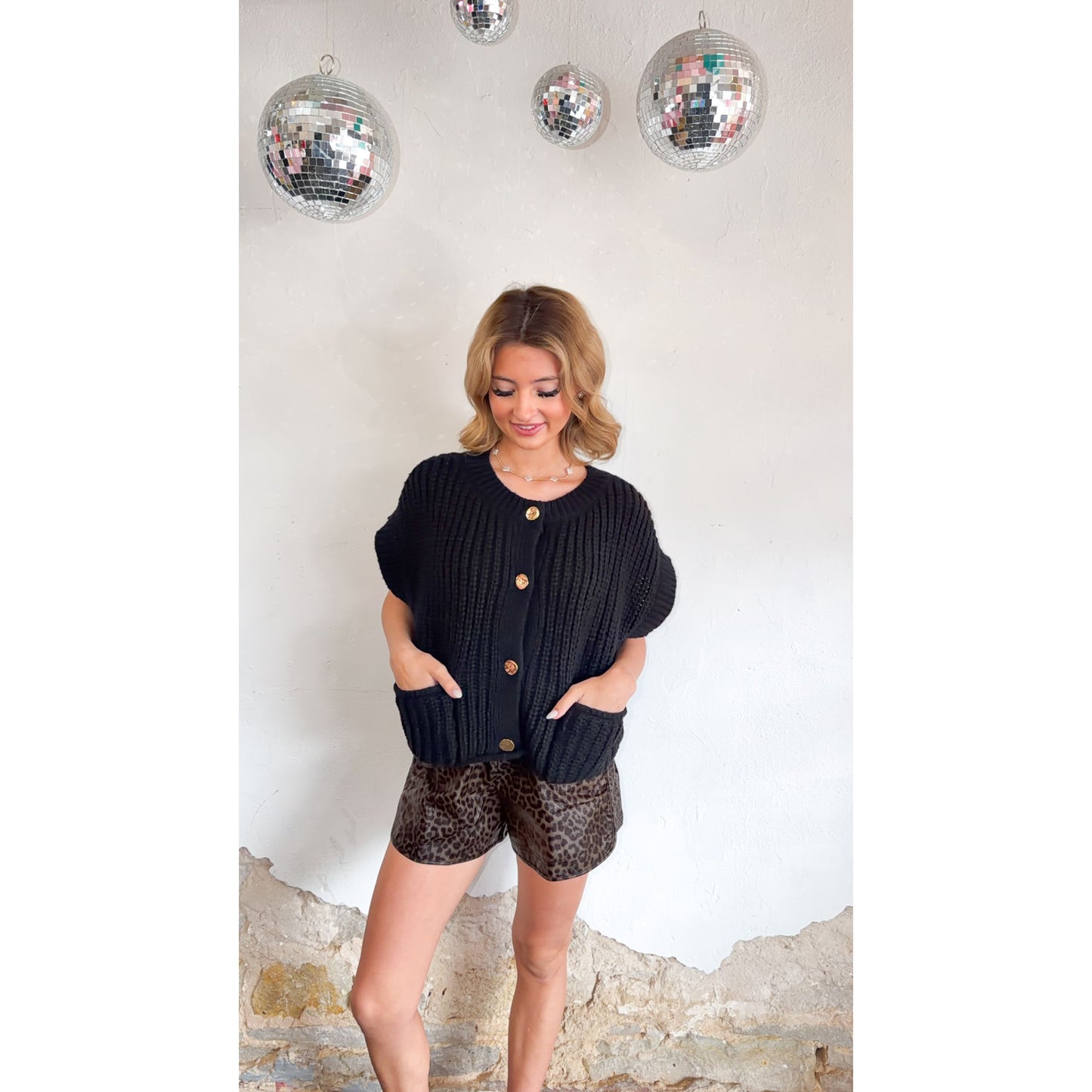 Leopard Luxe Leather Shorts