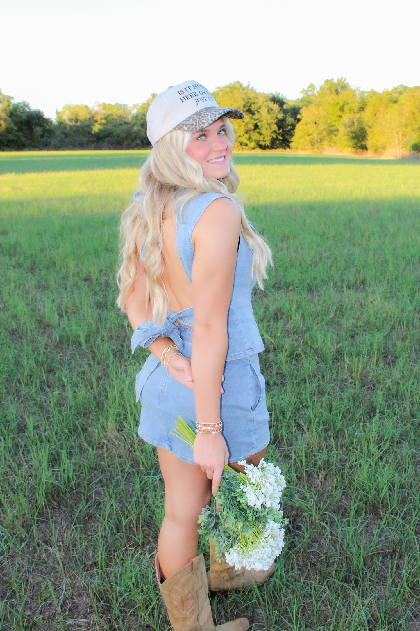 Caught Me In Denim Set