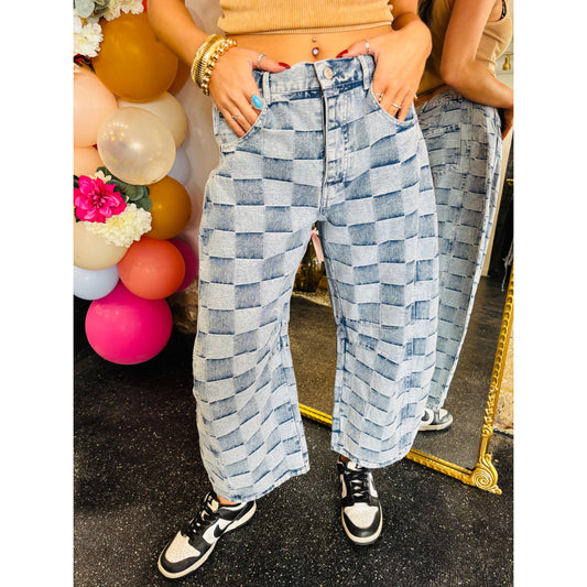 Denim Checker Jeans