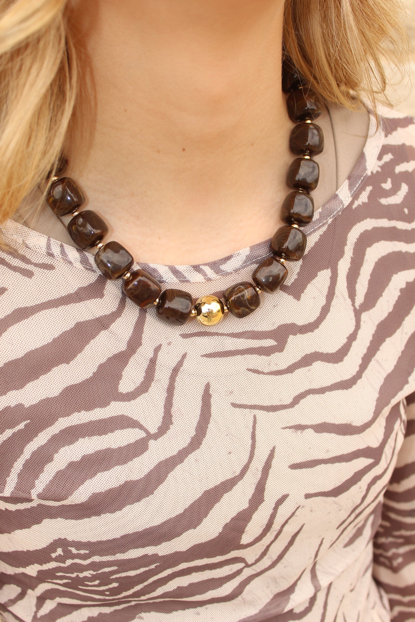 Beaded With Gold Detail