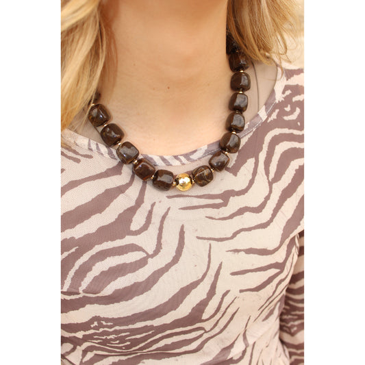 Beaded With Gold Detail
