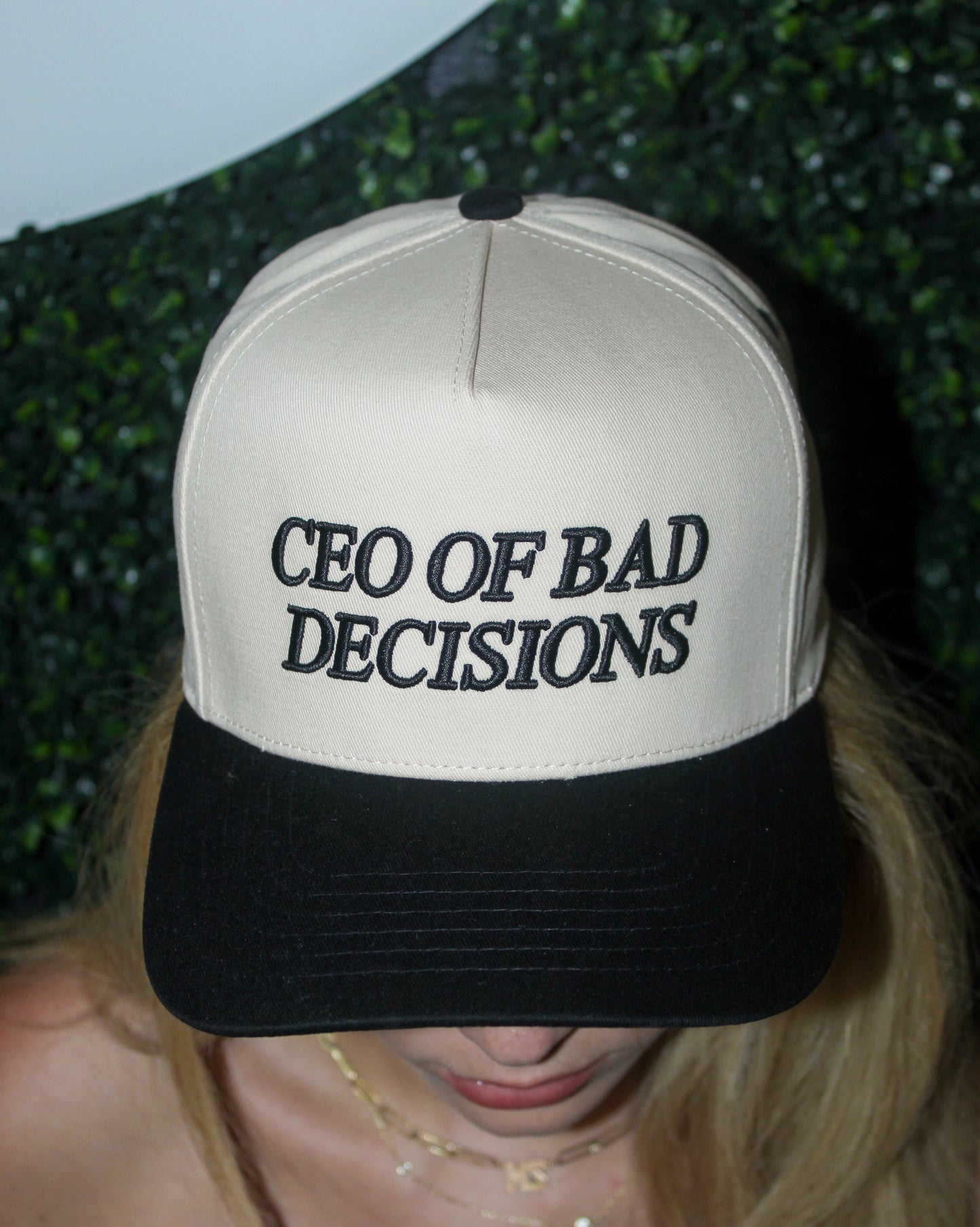 CEO Of Making Bad Decisions Fabric Hat