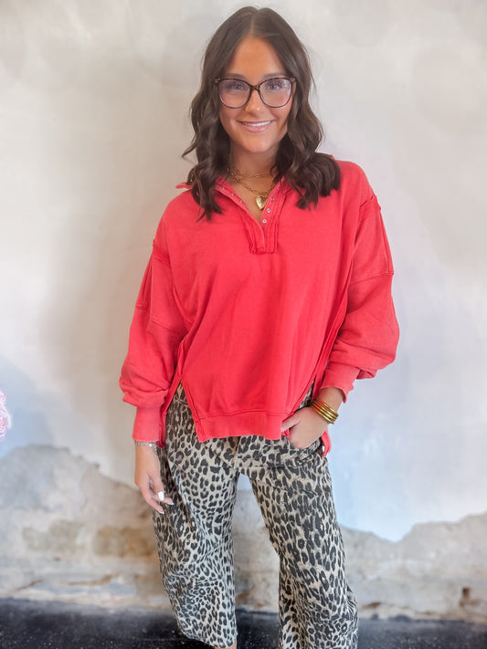 Cheetah Barrel Jeans
