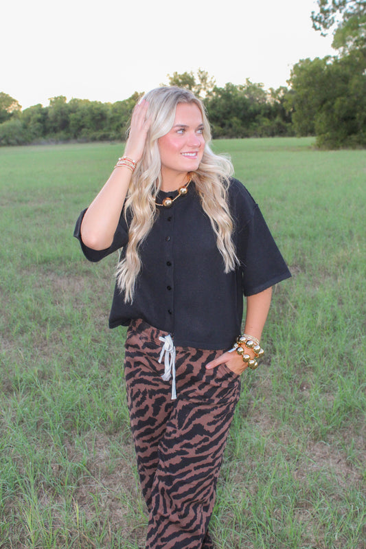 Wild Child Denim Joggers