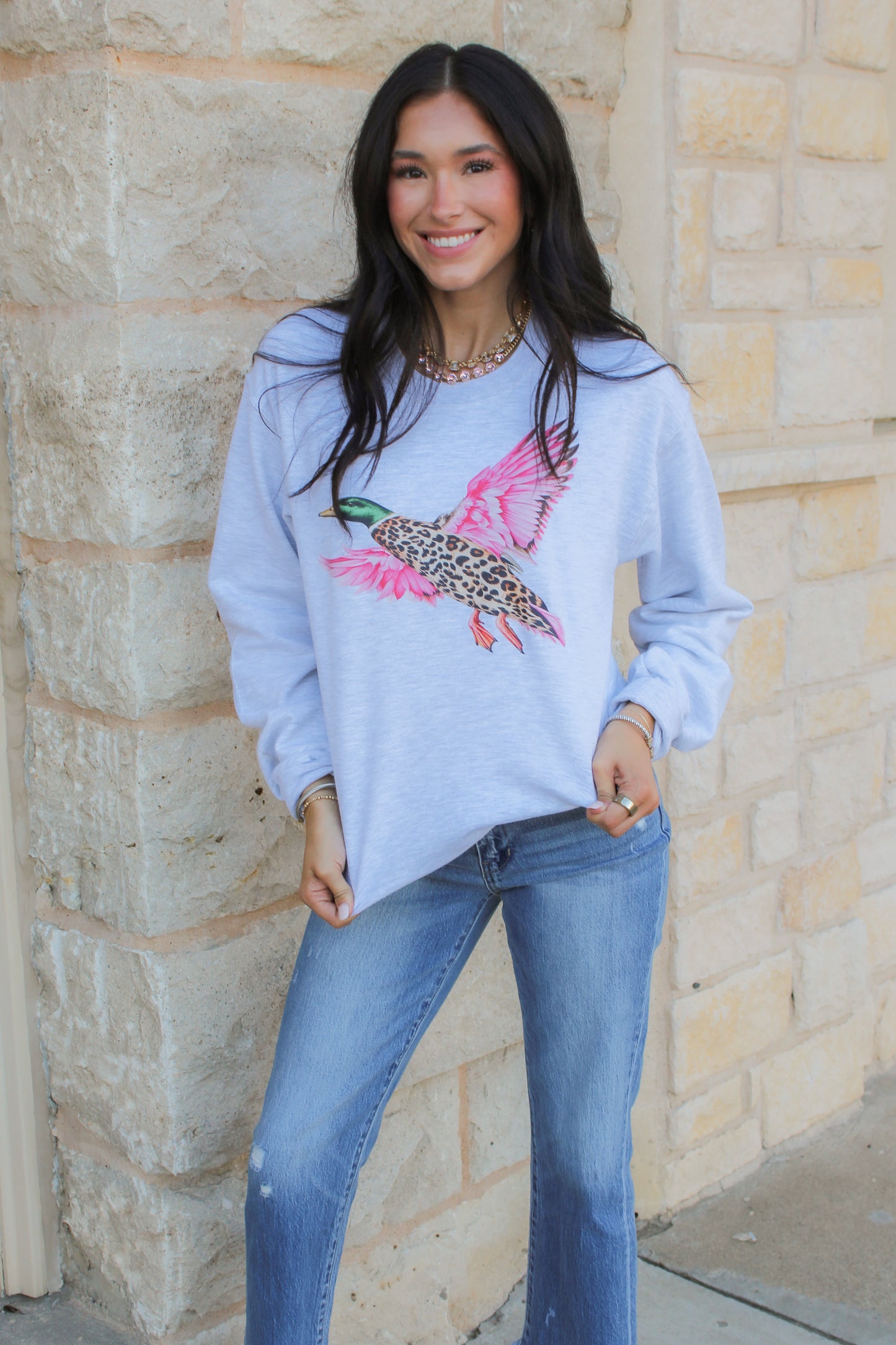Pink Mallard Sweatshirt