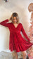 Red Velvet Party Dress