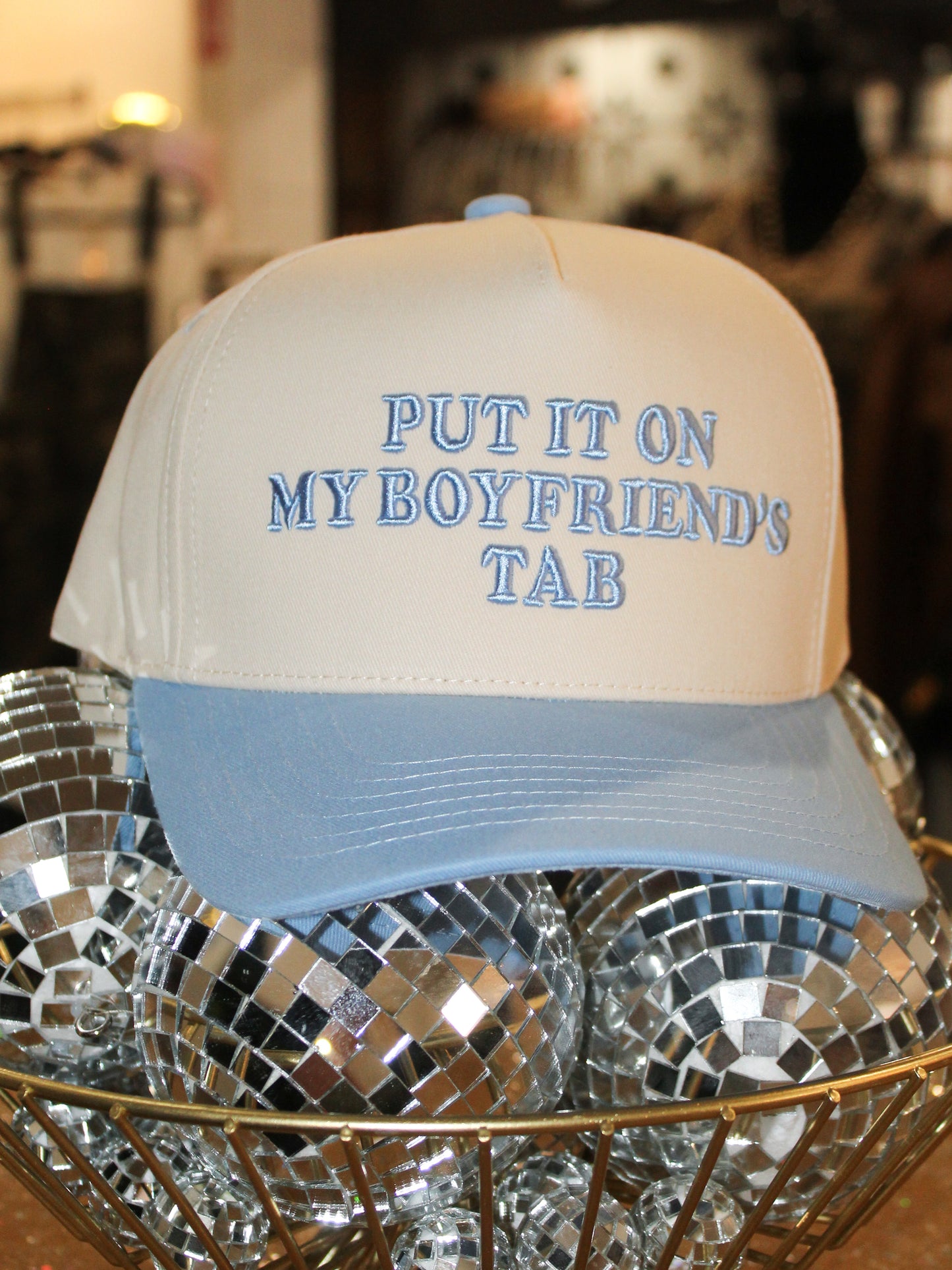 Put It On My Boyfriend’s Tab Fabric Hat