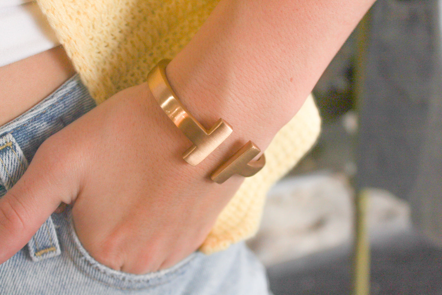 Timeless T Cuff - GOLD