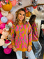 Tri color Cheetah Sweater