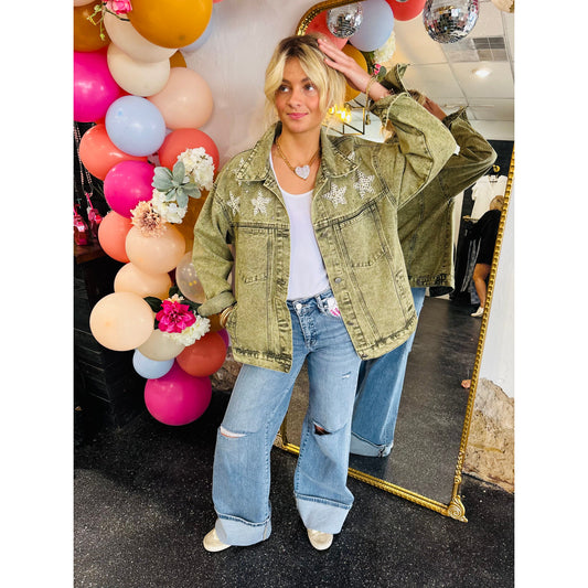 Green Star Jean Jacket
