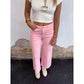 Pink Velvet Wide Legs