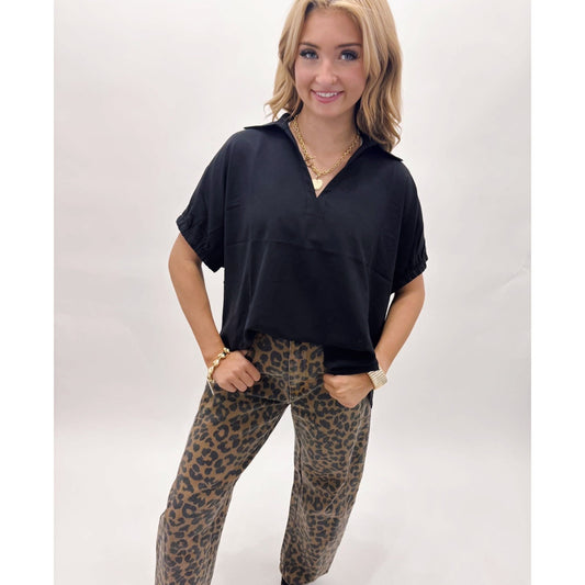 The Black Evelyn Blouse