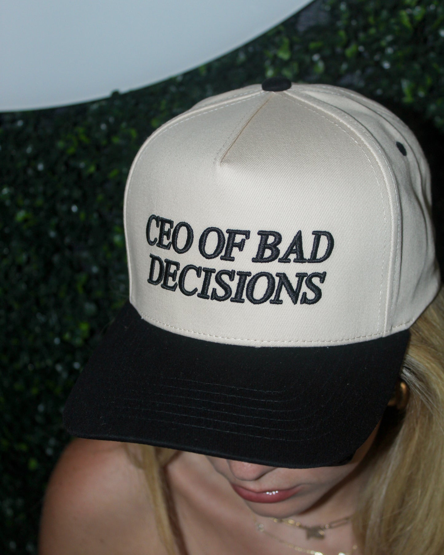 CEO Of Making Bad Decisions Fabric Hat