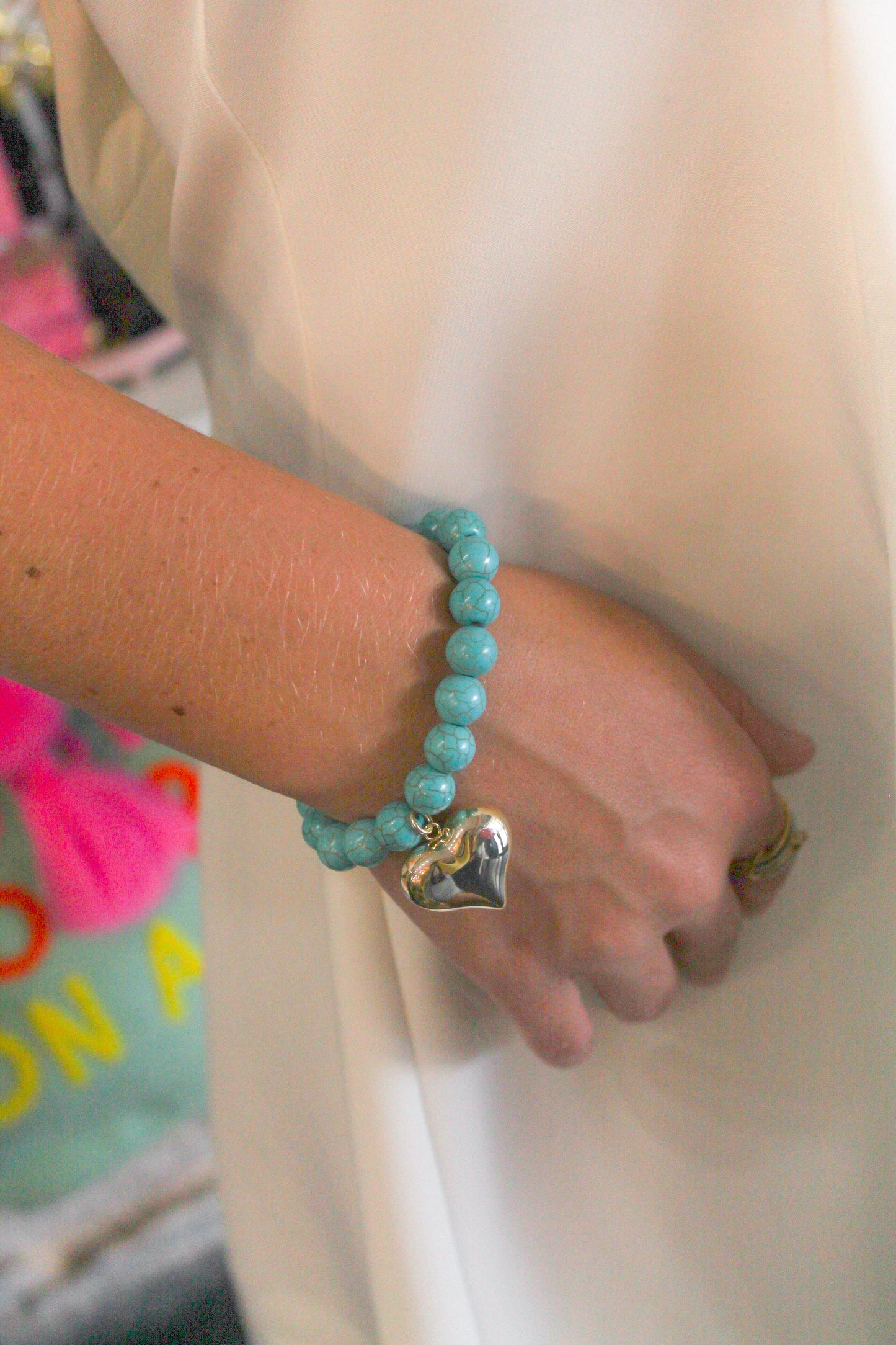 Turquoise Heart Bracelet
