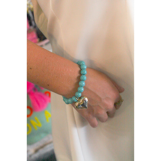 Turquoise Heart Bracelet