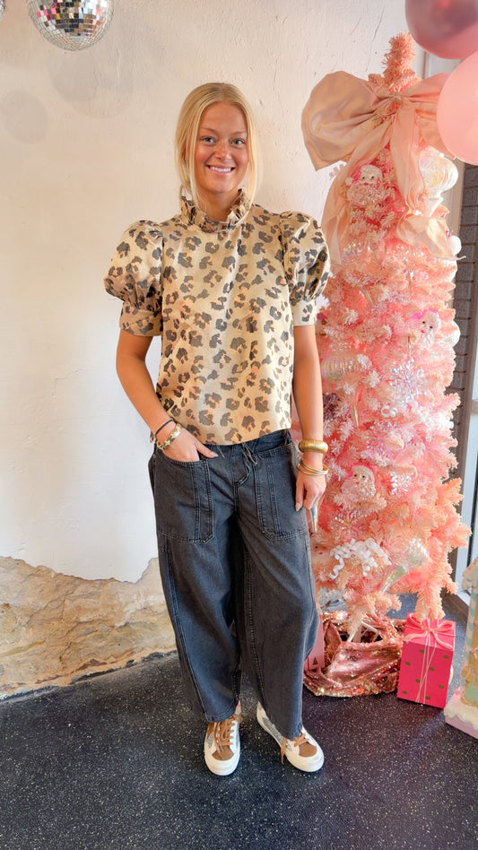 Gilts and Glam Leopard Top