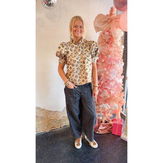 Gilts and Glam Leopard Top