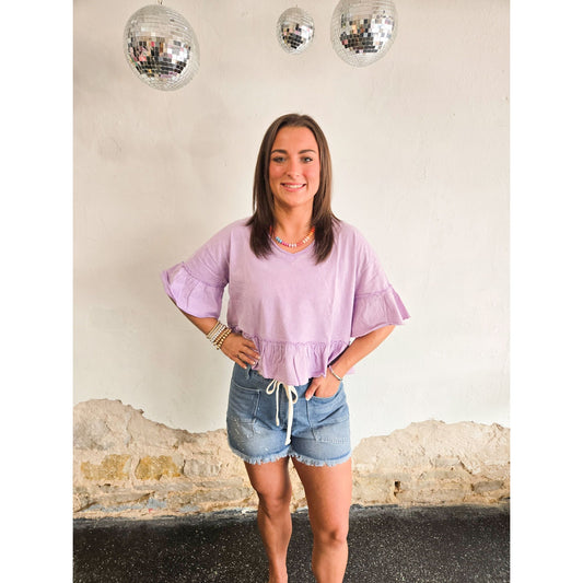 The Charli Ruffle Tee