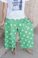 Polka dot pant- Green