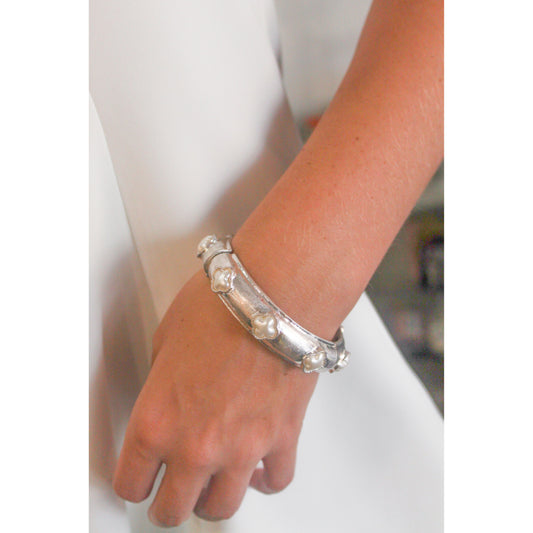 Pearl Petals Cuff