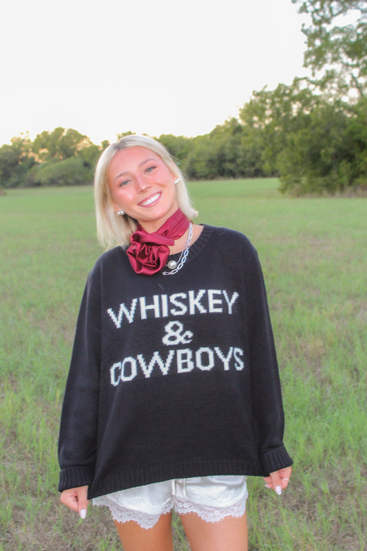 Whiskey & Cowboys Sweater