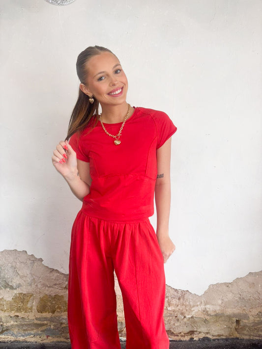 Candy Red Lounge Set