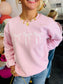 Pink Bow Crew Neck