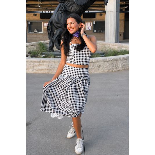 Gingham Girl Set