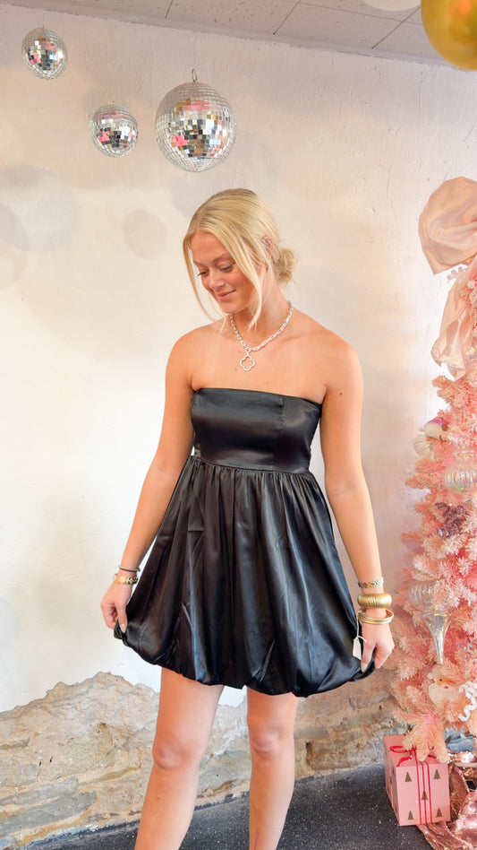 Pop the Noir Party Dress