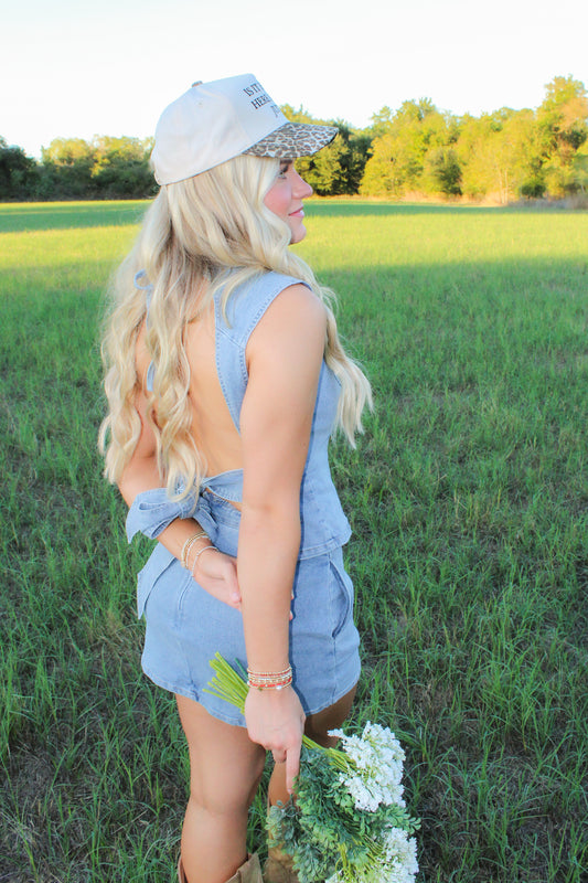 Caught Me In Denim Set