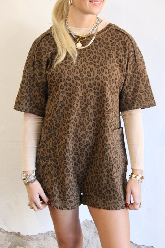 The Dolly Leopard Romper