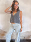Charcoal Knitted Vest