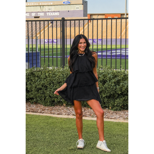 Midnight Ruffle Dress