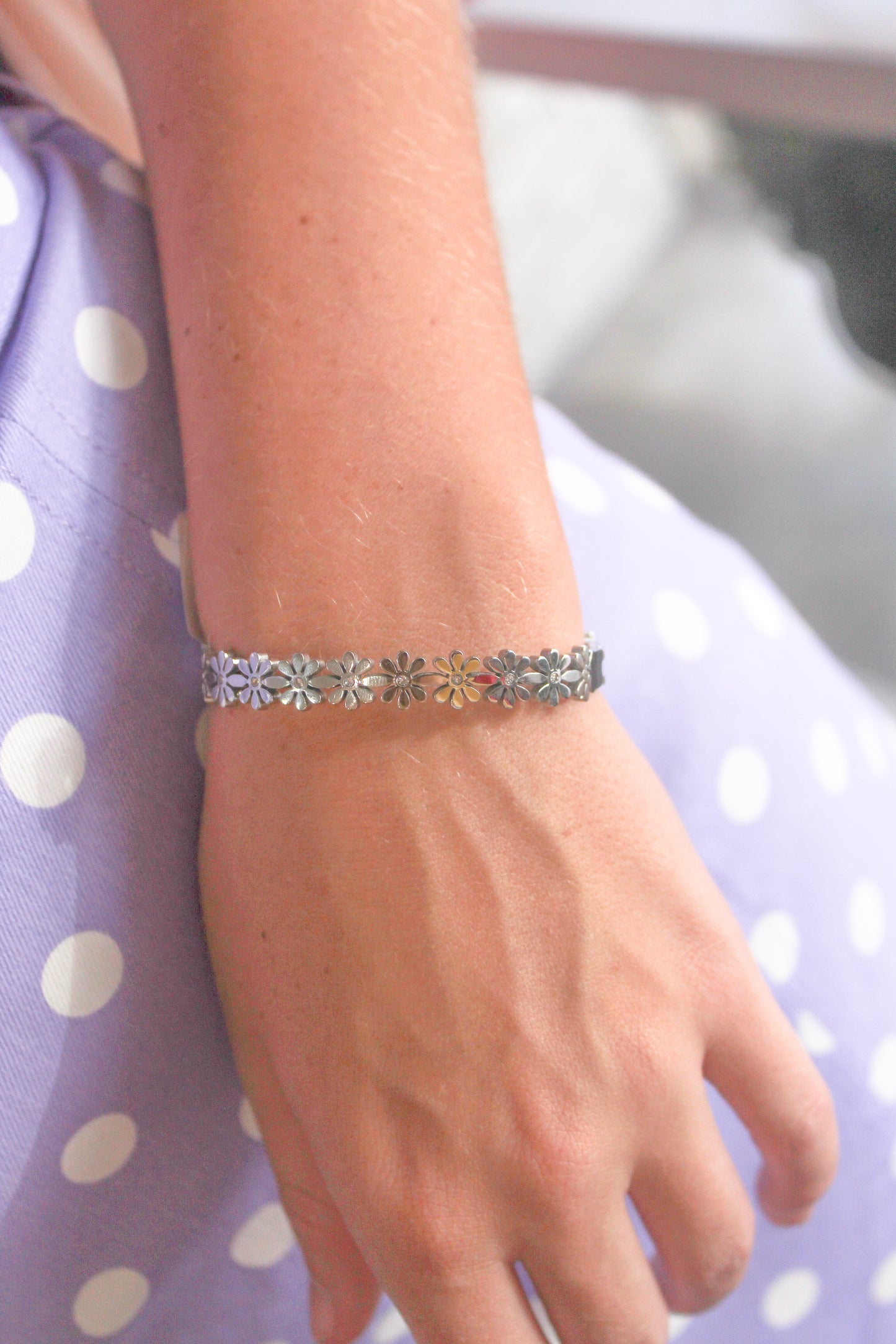 Daisy Days Bracelet - Silver