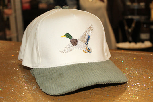 Velvet Mallard Hat - Fabric Hat