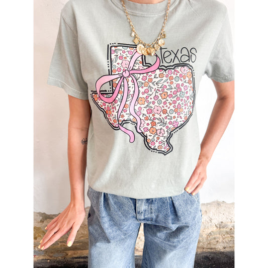 Texas Wildflower Bow Tee
