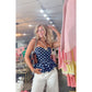The Derby Darling Top- Navy