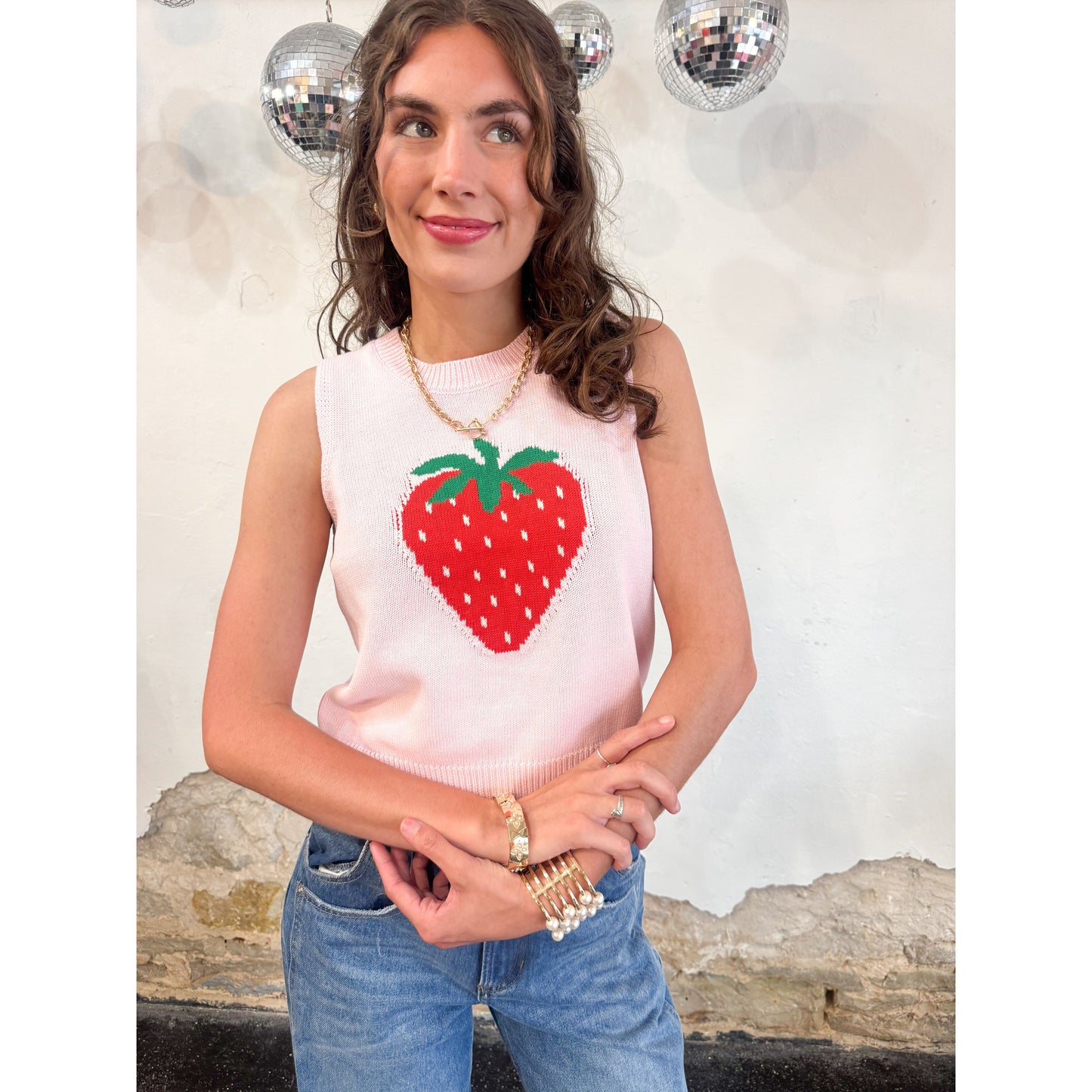 Berry Cute Knit Vest