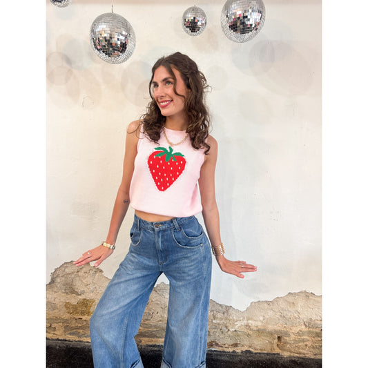 Berry Cute Knit Vest