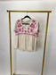 Embroidered Ruffle Top