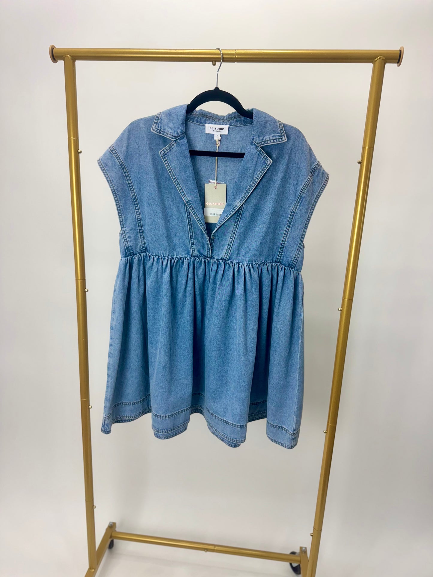 Denim Baby Doll Dress