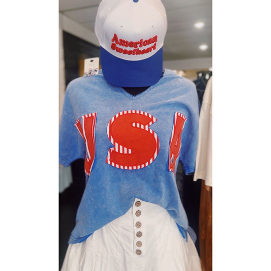 USA Patchwork Top