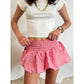 Mini Blossom Gingham Skirt