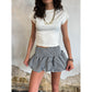 Mini Blossom Gingham Skirt