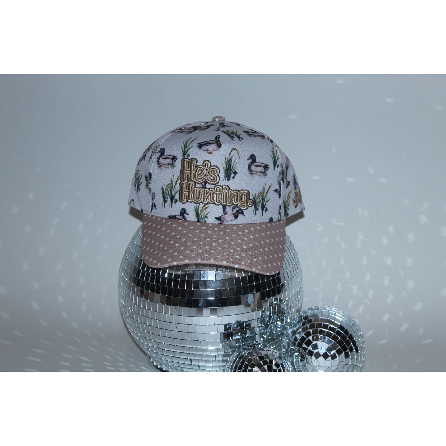 He’s Hunting Fabric Hat