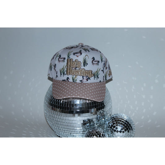 He’s Hunting Fabric Hat
