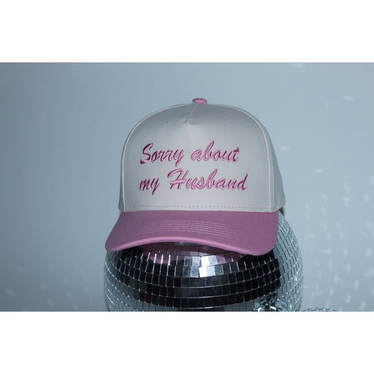 Sorry About My Husband Fabric Hat
