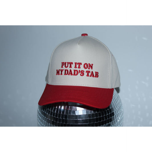 Put It On My Dads Tab Fabric Hat