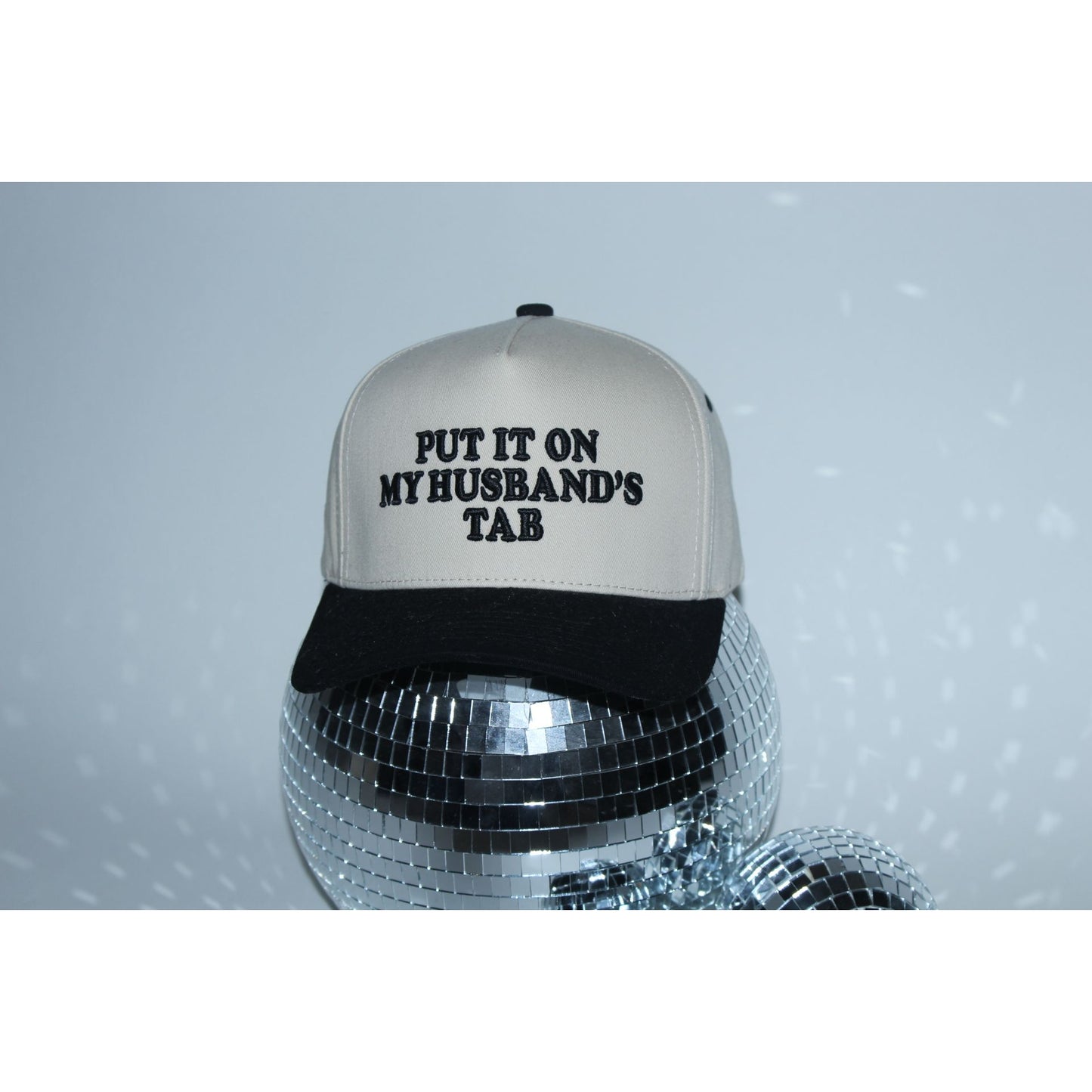 Put It On My Husbands Tab Fabric Hat